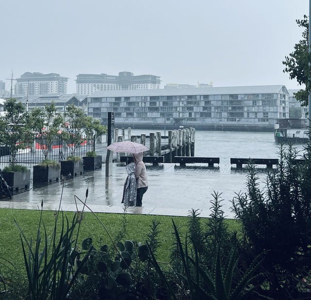 What is it like to visit Tung Lung Island on a rainy day?
