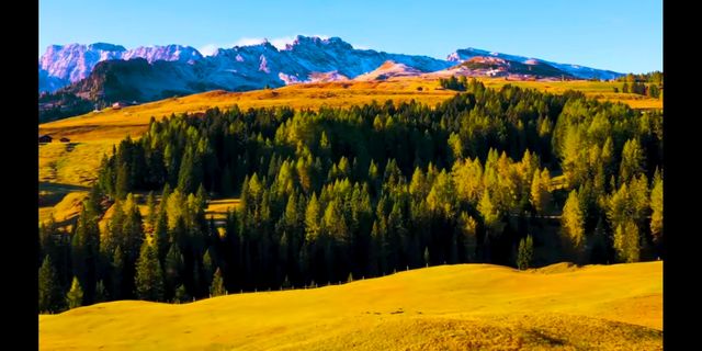 Alpine scenery in all four seasons.