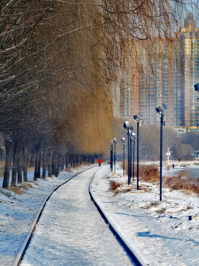 吉林江邊棧道