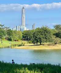 香蜜公園，治癒系公園日系公園