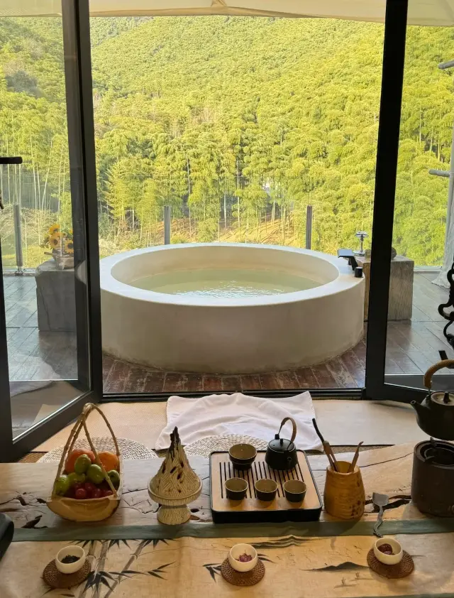 Moganshan Private Hot Spring‖ Suitable for i person's hot spring lying flat trip!