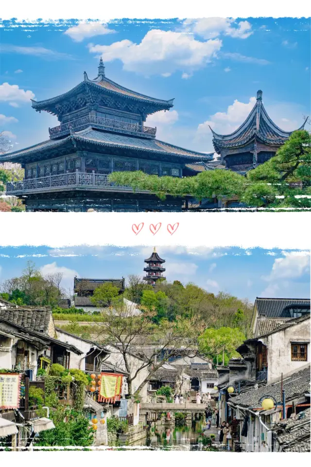 Bridges over flowing water, blue tiles and white walls, who doesn't love the romance of the Jiangnan region