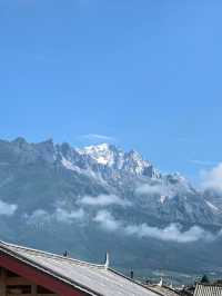 在白沙，避開人潮，獨自享受雪山和冬日暖陽。