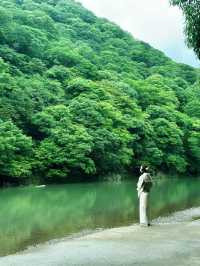 岚山での思い出と渡月橋の風景