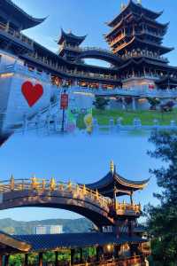 義烏最美的城市夜景 雞鳴閣