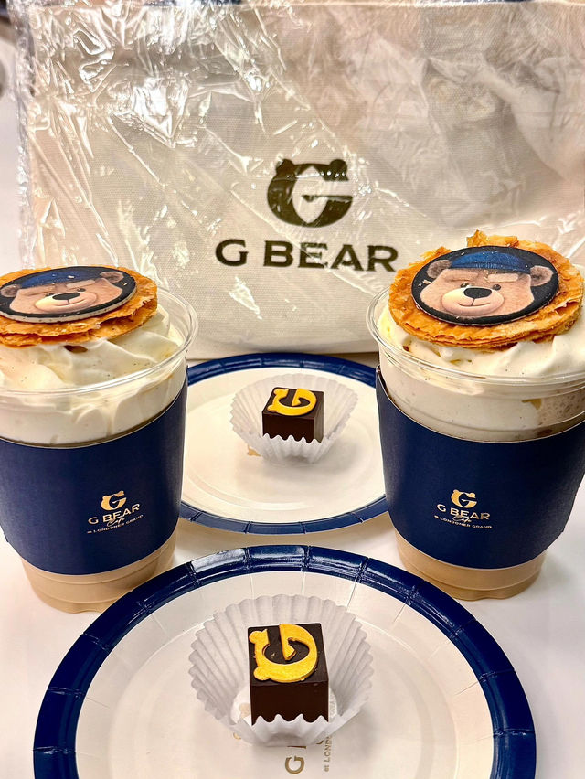 🇲🇴澳門新開！！超可愛小熊葡撻咖啡☕️！澳門倫敦人新晉頂流 G Bear駕到！空降超可愛小熊咖啡甜品店！