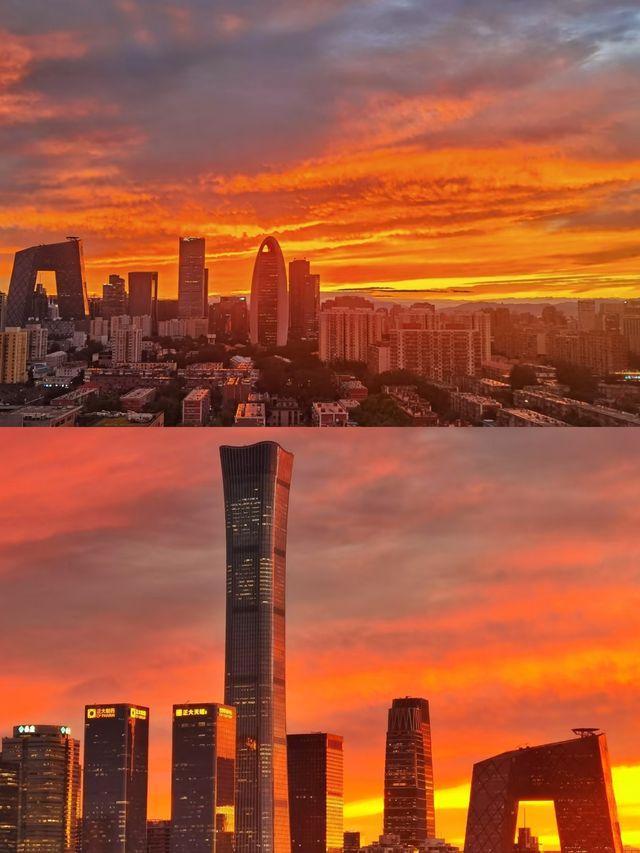 北京最後嘅晚霞，你見過未？