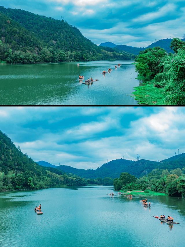 竹筏漂在甌江上,兩岸青山會「跟著走」?治癒到想賴著不走啊! 竹筏漂在甌江上,兩岸青山會「跟著走」?治癒到想賴著不走啊!