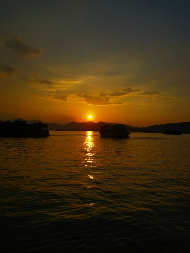 杭州西湖必看絕美夕陽