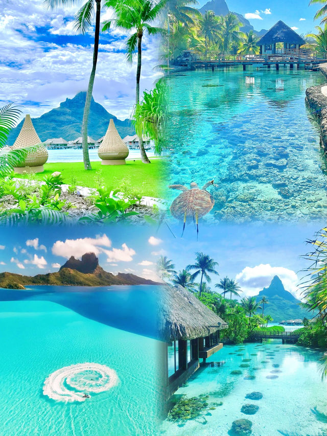 波拉波拉島！這片海藍到不像在地球