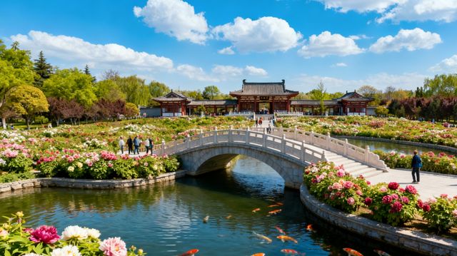 古台聽戲·園林雅韻​. 竹徑通幽·清暑閒亭