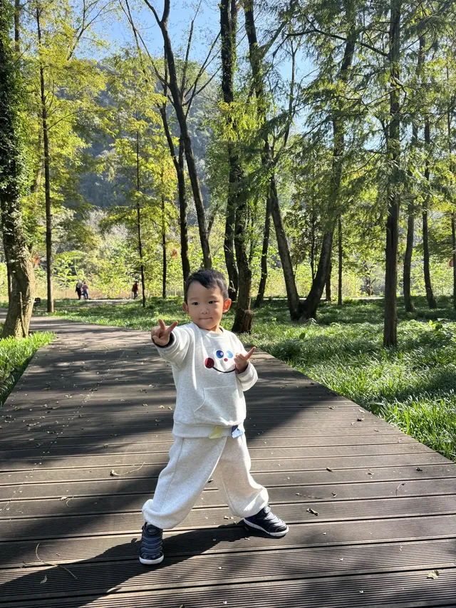 室外遛娃｜諸暨五泄 闖入秋葉世界