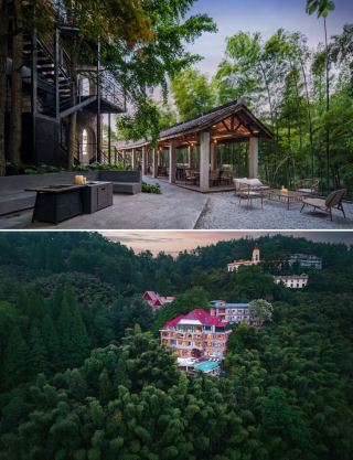 山頂の雲霧の中で眠るヨーロッパ風城館 莫干山・云坡1923