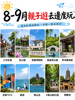 8-9月反向親子遊10個景點，懶人照著抄作業