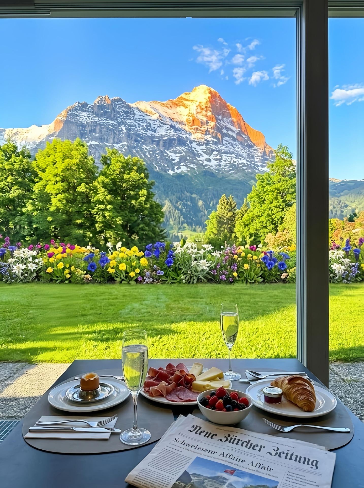 Grindelwald! Inilah lereng bukit impian yang selalu kuinginkan.