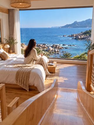 Stayed in my dream Qingdao homestay with a slide that leads to the sea