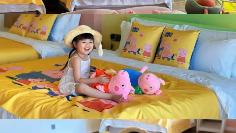 Huizhou hot spring staycation: Peppa Pig family room and water play — traveler post in Longmen