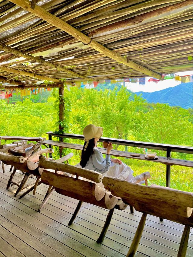 신선놀음 가능한 하동 치앙마이 카페🌿 #하늘호수차밭쉼터