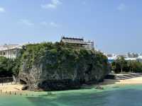 沖縄・那覇。『波の上橋』から『波の上ビーチ』と『波上宮』観光