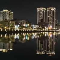 台南《安平運河遊船》好像來到國外遊河 夜間遊河超美