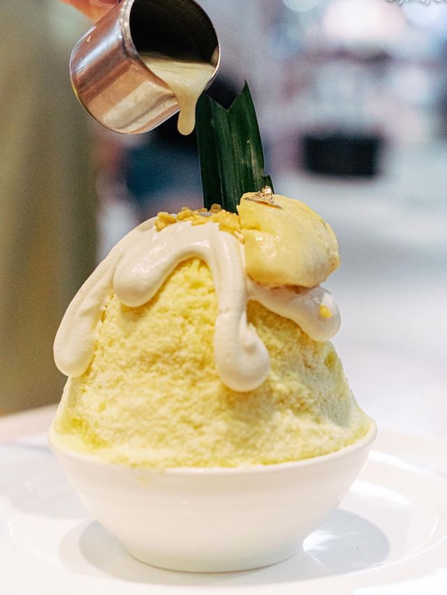 🇹🇭在泰國吃人氣打卡甜品：榴槤糯米飯刨冰