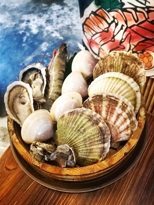 銅鑼灣豐盛的海鮮餐