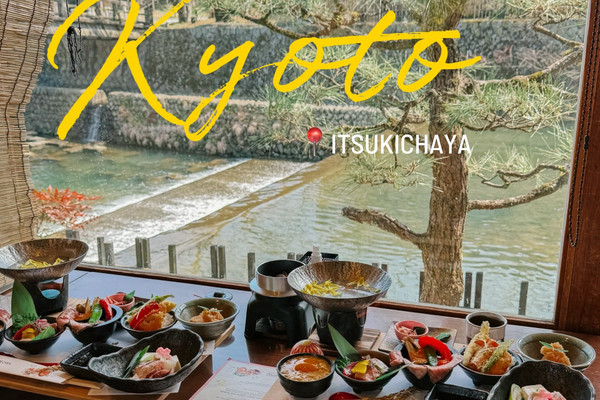 Japan Riverside Dinning Lunch by the river in Kyoto, Japan 🇯🇵🎋🦢 | Trip.com Kyoto