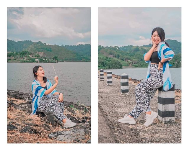 ชมวิวที่อ่างเก็บน้ำหาดส้มแป้น@ระนอง