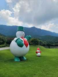 커다란 눈사람이 반겨주는 내장산조각공원💚