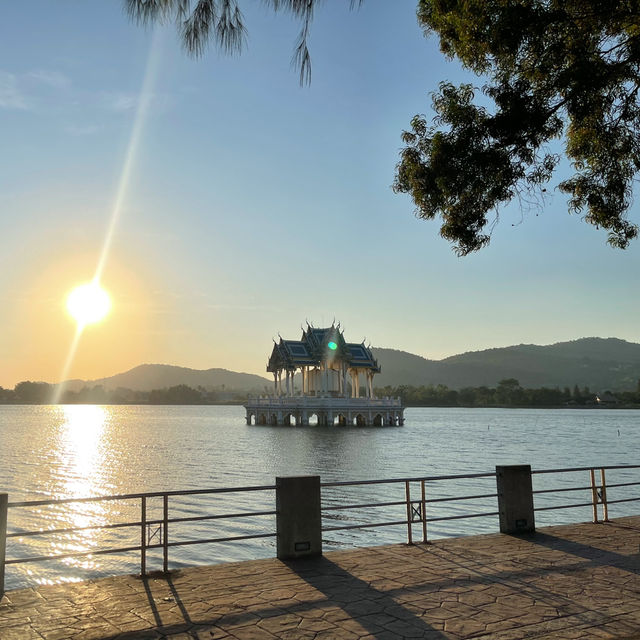จุดชมพระอาทิตย์ตกดิน อ่างเก็บน้ำเขาเต่า หัวหิน