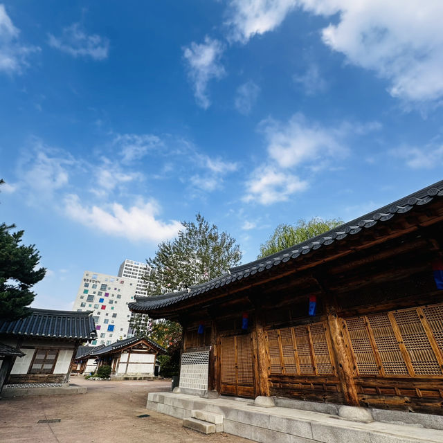 韓国富川にある小さな韓屋村。