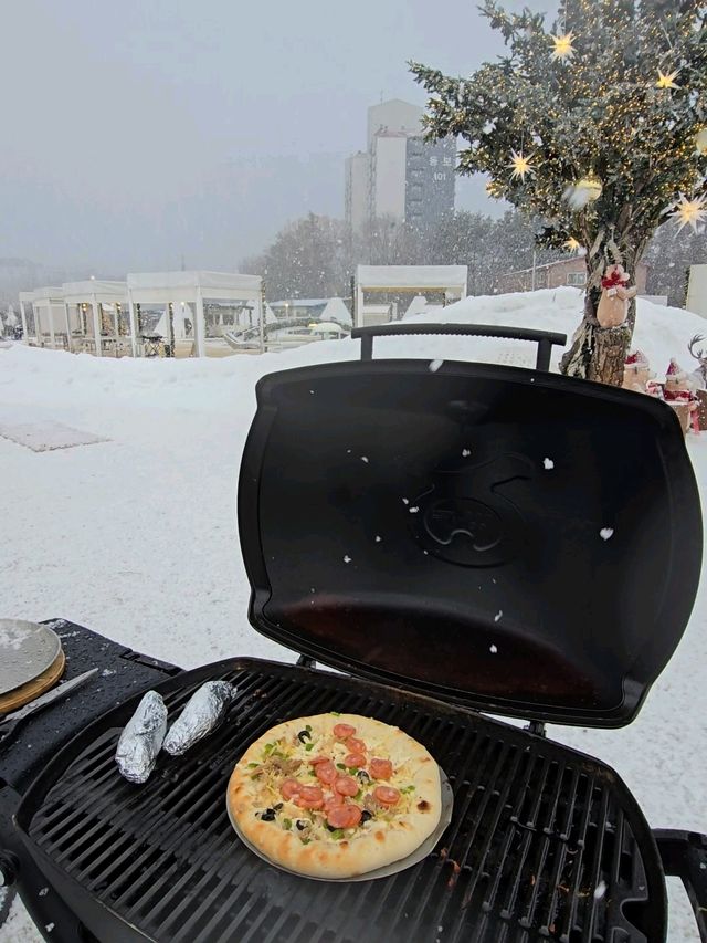 무제한 눈썰매에 바베큐도 해먹는 천안 겨울여행❄️