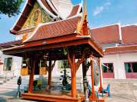 泰國曼谷市區湄南河畔著名皇家古跡寺廟:Wat Nang Ratchaworawihan，適合拍照📸打卡冥想