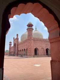 A pink majestic mosque