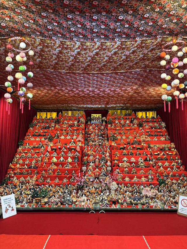 【山口観光】城下町長府の神社で開催中の｢大雛人形展｣🎎