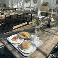 Lovely farm house style garden cafe