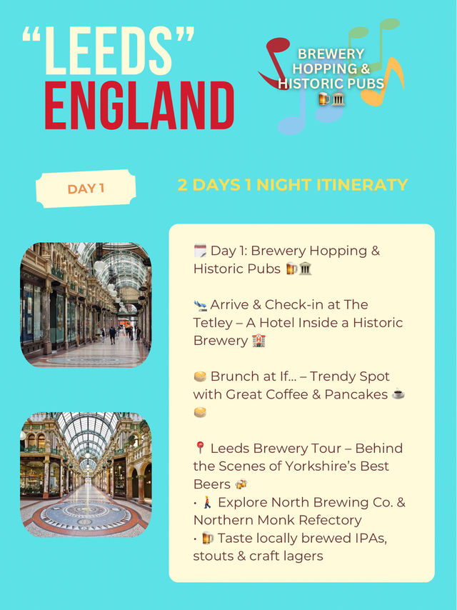 Leeds itinerary ✈️