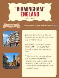 Birmingham itinerary 