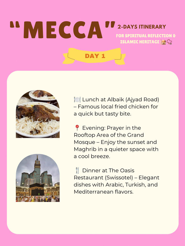 Mecca itinerary 