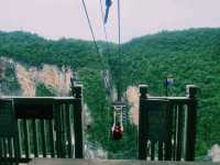 🌄⚡️ Flying Through the Sky: Zipline Adventure in Zhangjiajie Grand Canyon