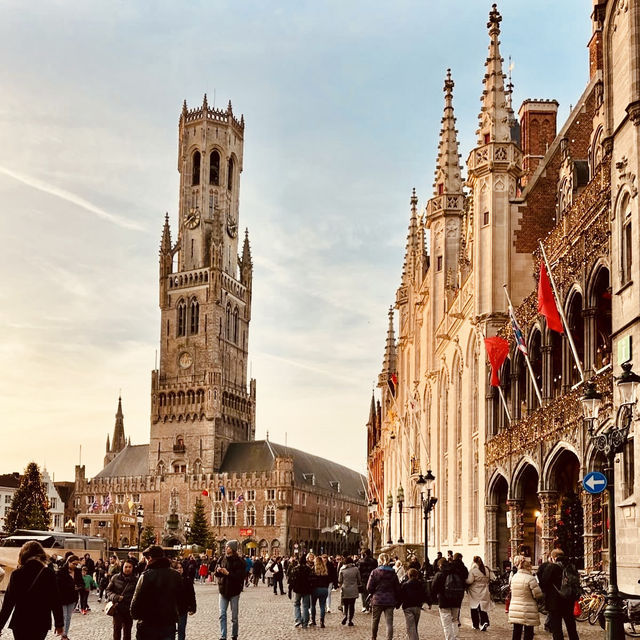 Belfry of Bruges at Dawn: A Carillon Symphony Over Sleeping Canals