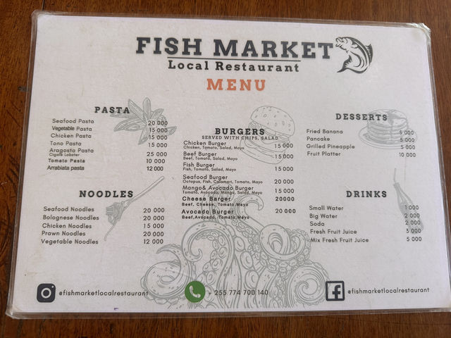 【Fish Market Local Restaurant｜“目の前で選ぶ！ザンジバルの魚を味わい尽くす”】