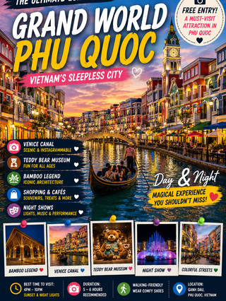 🇻🇳 I Almost Skipped Grand World… It Became My Favorite Place in Phu Quoc✨