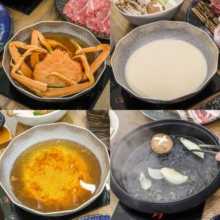 게알 샤부샤부, 게알을 통째로 제공합니다.