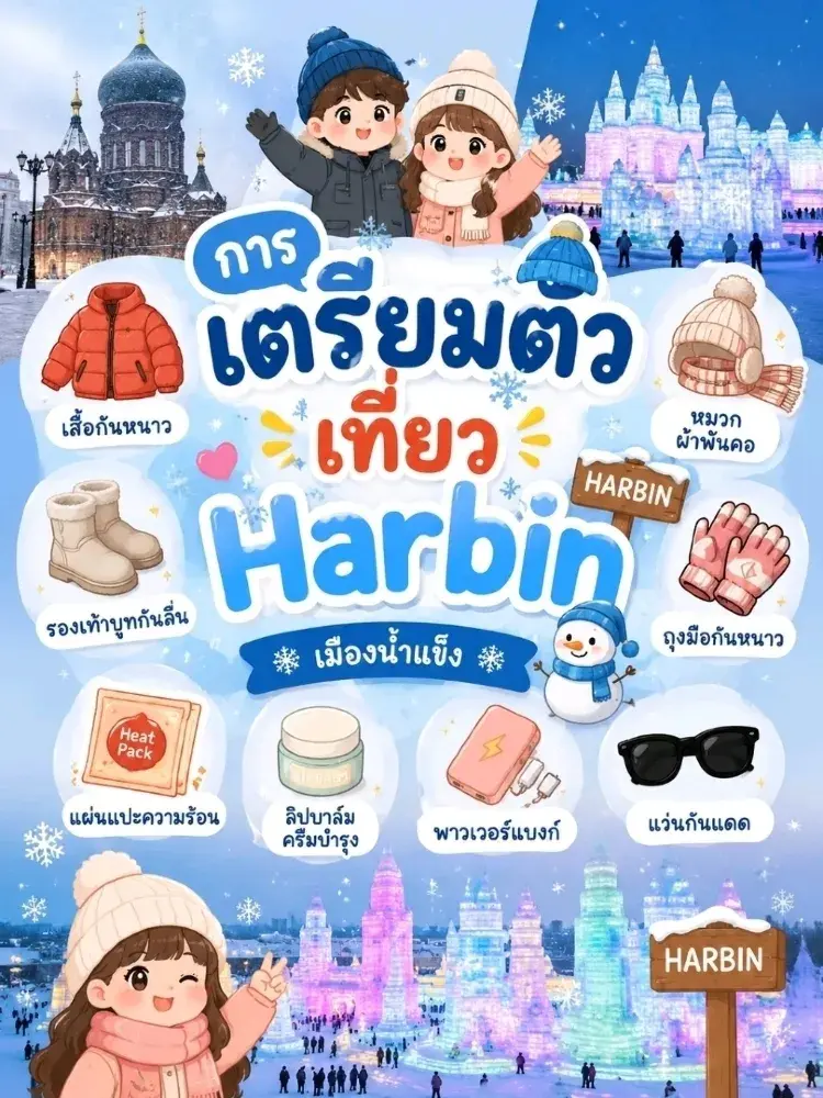 겨울 하얼빈 여행 준비하기 。