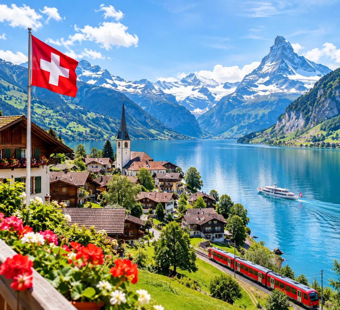 🇨🇭 Switzerland — A Little Piece of Heaven on Earth 🏔️✨

There are places that take your breath away, and then there is Switzerland — a country where nature paints its most beautiful masterpiece. 💙

Imagine waking up to snow-capped mountains, wandering through charming alpine villages, watching crystal-clear lakes reflect the sky, and travelling through green valleys dotted with wooden chalets and colorful flowers. Every corner feels like a dream, and every view looks like a postcard. 🌿🌸

From the magical waterfalls of Lauterbrunnen to the turquoise waters of Lake Brienz, from the breathtaking beauty of Grindelwald to the iconic Matterhorn in Zermatt, Switzerland offers unforgettable moments for every traveller.

And perhaps the most beautiful thing about Switzerland is the feeling it gives you — a sense of peace, freedom, and wonder that stays in your heart long after the journey ends. ❤️

Some destinations are meant to be visited, but Switzerland is a place you wish you could stay in forever. ✨

Switzerland isn't just a destination; it's a dream waiting to be lived. 🇨🇭🤍

📍 Lauterbrunnen | Grindelwald | Lake Brienz | Zermatt | Lucerne | Interlaken

#Switzerland  #SwissAlps  #HeavenOnEarth  #ExploreSwitzerland  #BeautifulDestinations  #TravelDreams  #Wanderlust  #NatureLovers  #TravelPhotography  #ExploreTheWorld  🌍#travel2026 