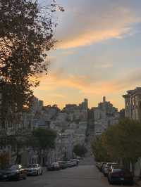 Pioneer Park，the best place to catch a sunset in the city of San Francisco