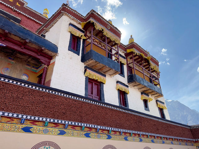 Buddhist Monastery lost high in mountains 