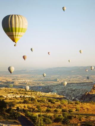 The most romantic thing I can think of is taking a hot air balloon ride in Cappadocia