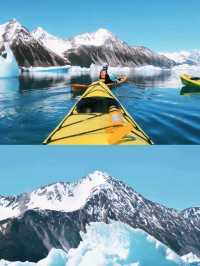 Adventure at it's Peak at Bear Glacier kayak❤️
